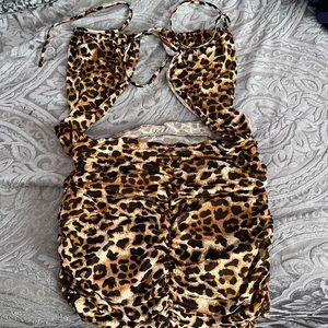 Cheetah print dress